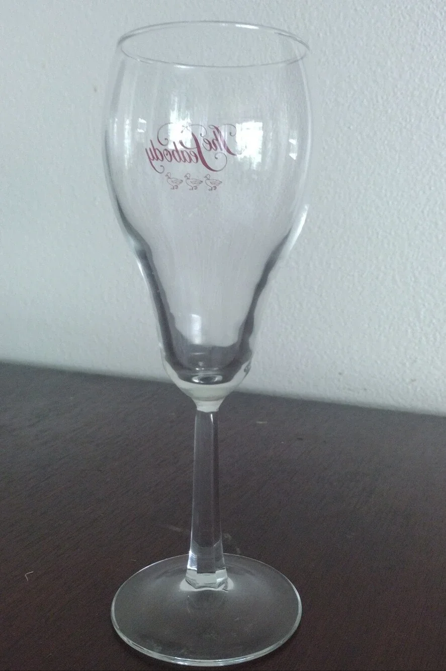 Peabody Hotel Ducks Logo Wine Champagne Glass  Vintage Collectible Souvenir